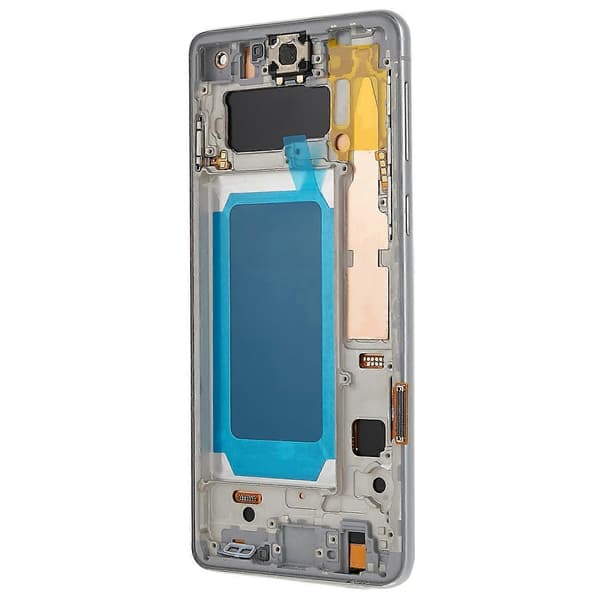 For Samsung Galaxy S10 G973 Grad C LCD-skjerm og digitizerenhet med, reservedel (TFT Te Silver Silver Silver
