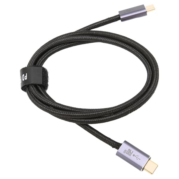 Typ C 2.0 Datakabel PD3.1 140W Multifunktionell Snabbladdning Flätad Datakabel för MacBook 100cm