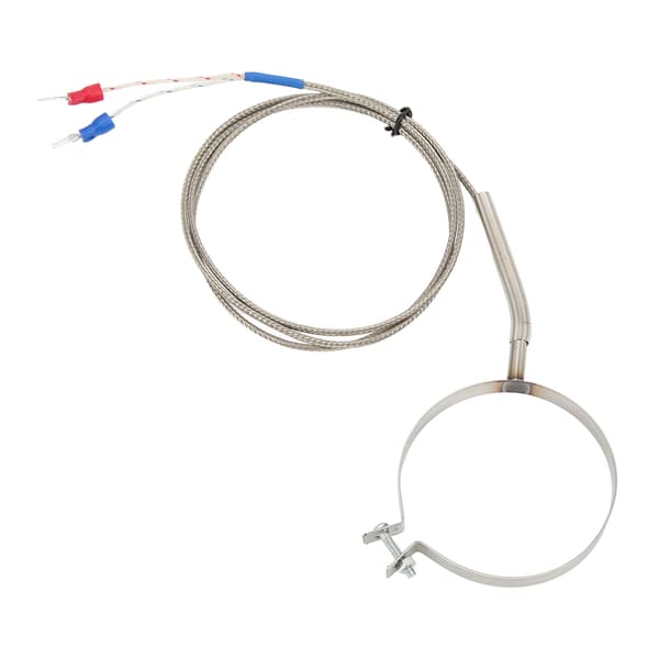 60mm Rostfritt Stål Termoelement 0‑400°C K Typ Temperatursensor Gänga för Industri 1m / 3.3ft
