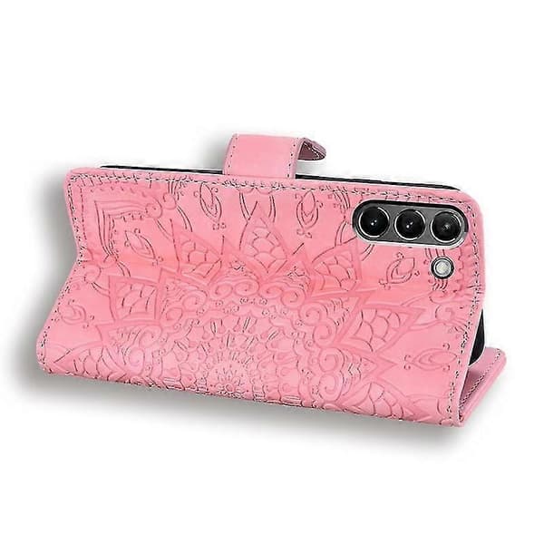 Plånboksfodral för S21 Fe 5g PU-flipfodral Mandala Light pink