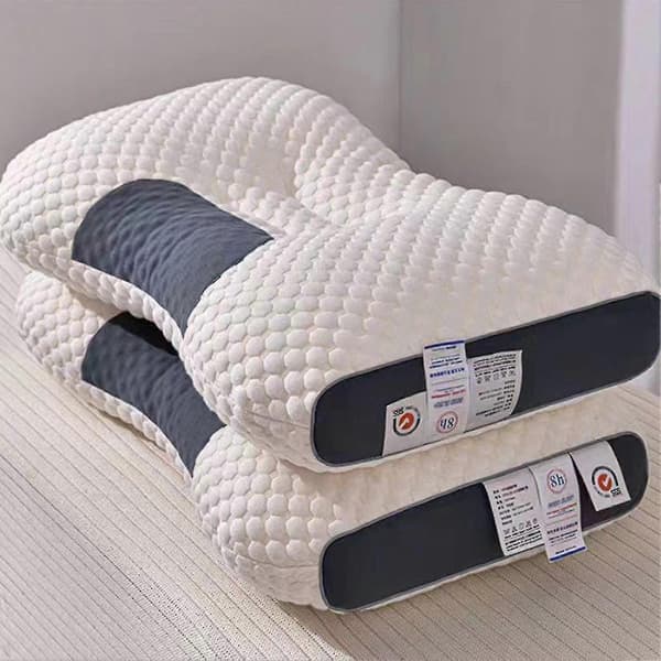 [BQ]Ergonomically Designed Pillow Quick Recovery Support Pillow for Shoulder and Neck Stiffness or Stra Honeycombed High