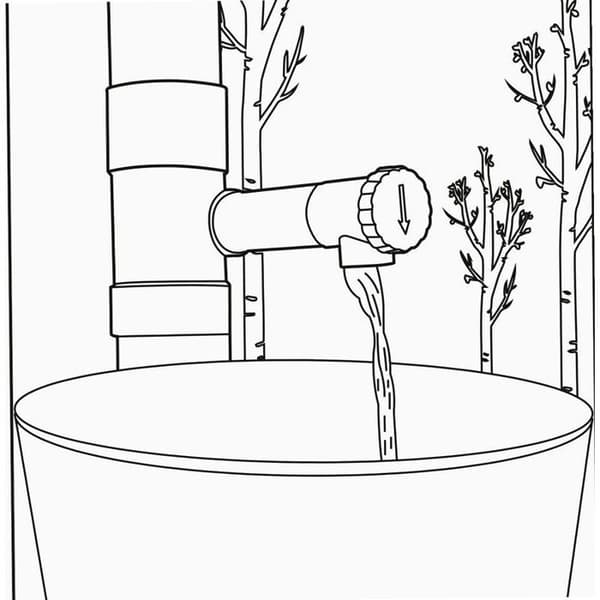 80 mm regnvattenuppsamlare – sandfärgad PVC – 19 cm rörlängd – kompatibel med standardsystem – enkel installation