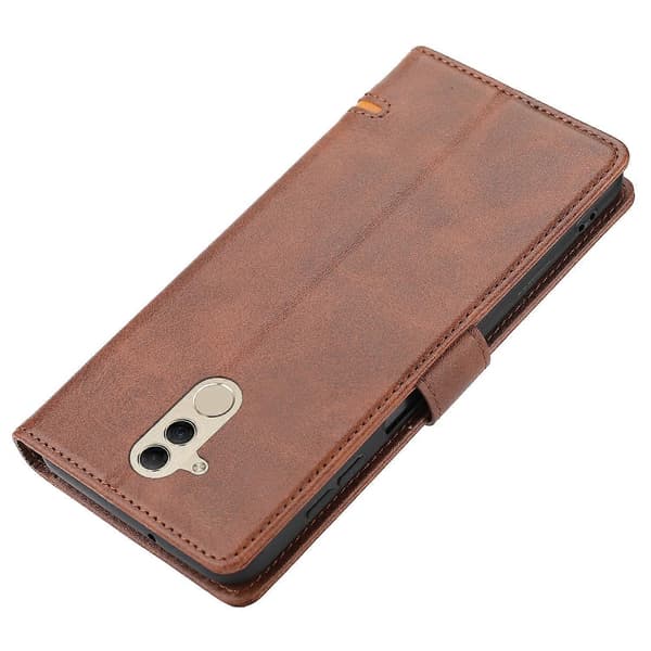【BQ】Classic Leather Wallet Case for Huawei Mate 20 Lite Brown
