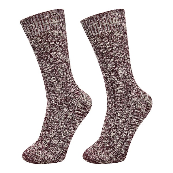 Breathable Snowflake Socks Warm Soft Wool Socks Cozy Crew For Going Out In Winter-style 3