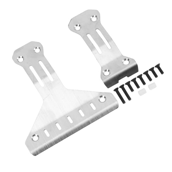 Rustfrit stål RC Chassis Armor Front Bageste Kropsbeskyttelse til Tamiya XV 02 Pro 58707 1/10 RC Bil