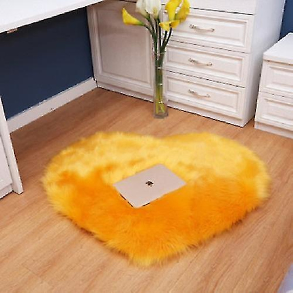 Pyöreän muotoiset matot makuuhuoneeseen Yellow 140cm