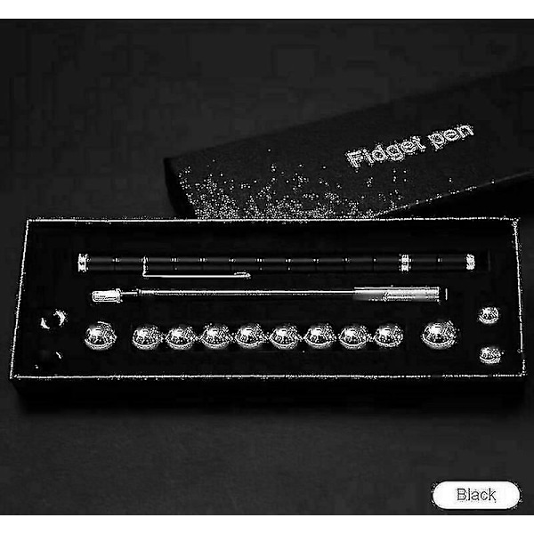 Modular Magnetic Magic Fidget Penna Diy Design Neutral Fun Polar W/ask för presenter Black
