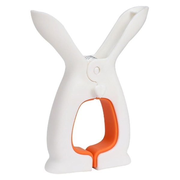 Cute Bunny Ears Tøjklemme Plast vindtæt Quilt Non Marking Clip orange L