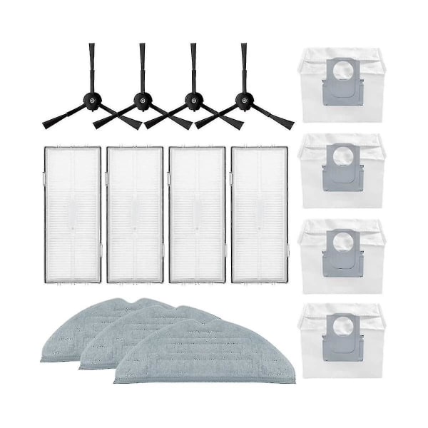 For S8 S8+ S8 Pro Ultra G20 Støvsuger Sidebørster Filter Mopp Pads Støvposer