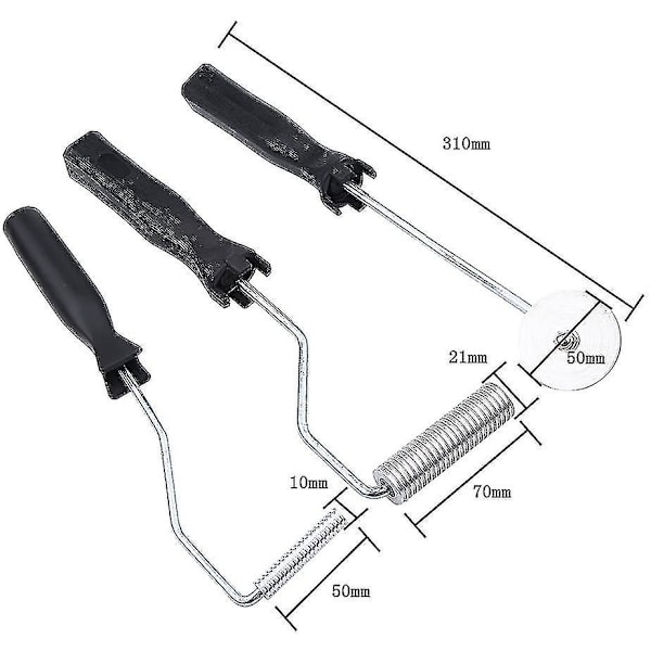 Bubble Paddle Roller, 3st Glasfiber Bubble Paddle Roller Gör det själv-tillbehör