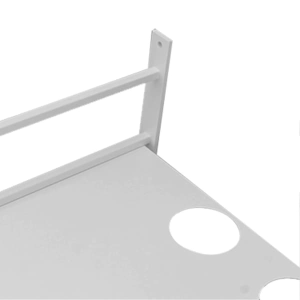 【BQ】Wall Mounted Floating Aluminum Shelf for Projector, for Router, TV Box, DVD Player, Cable Box, White