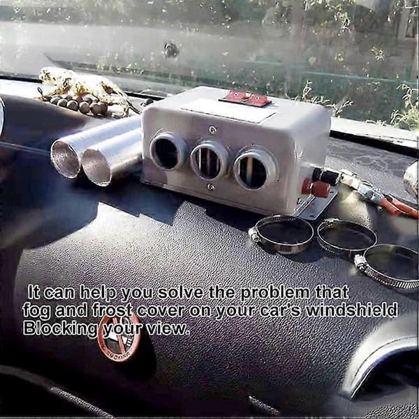 【BQ】800W 12V Bilvarmer, Rask Oppvarming Vifte, Vinterfrontrutedefroster og Avdugger