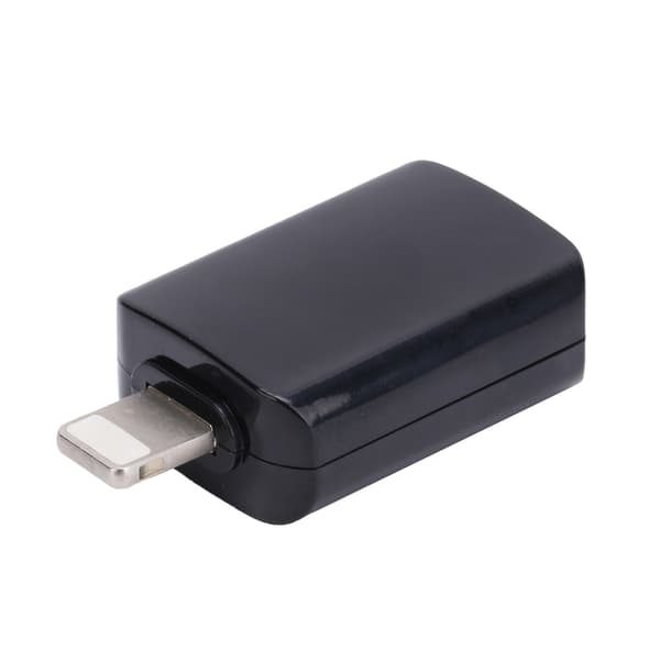 USB3.0 OTG Adapter Konnektor Konverter Passer til IOS Mobiltelefon Hurtig Dataoverførsel Sort