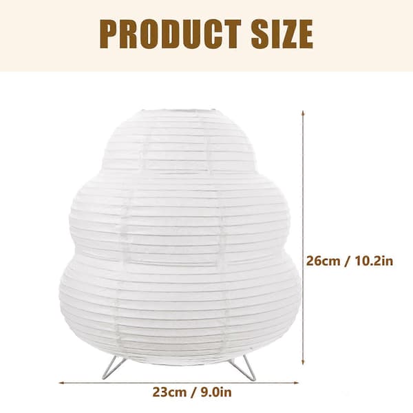 Papirlanterne Lampe Japansk Ris Papir Lampe E14 Sokkel Gulv Natlampe US Stik