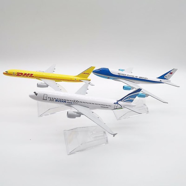 Hhcx-airlines Boeing 747 A038 Boein787 Aircraft Model Simulering 16 Cm Legeret julelegetøjsgave til børn KA