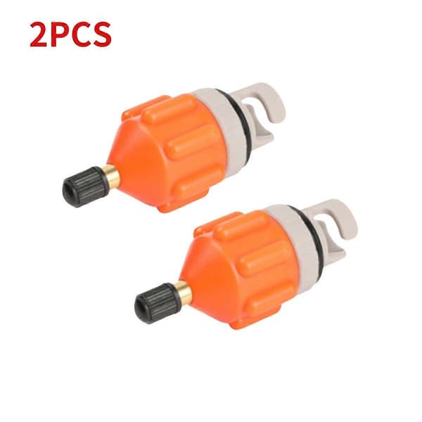 1-10 stk. luftventiladapter holdbar robåd kajak oppustelig pumpeadapter til SUP-board kajakdele tilbehør 2Pcs Orange