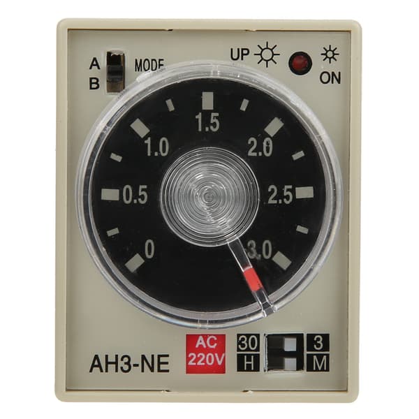 Forsinkelsestidsrelæ Mini Multi Tidsperiode Justerbar A B Dobbelt Tilstand AH3 NE AC220V
