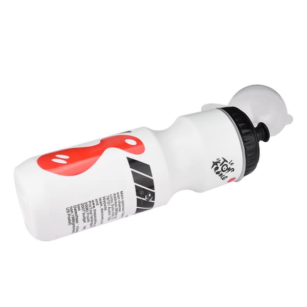 650 ml:n Vedenpullo Pyöränpidikkeellä, Maastopyörille (Valkoinen)