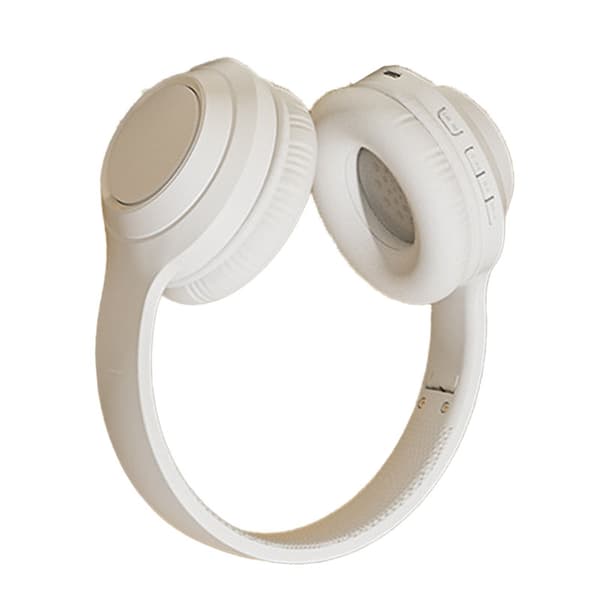 Bluetooth Trådlöst Gaming Headset Multifunktion HiFi Stereo Brusreducerande Stark Bas Bluetooth Hörlurar Pärlvit