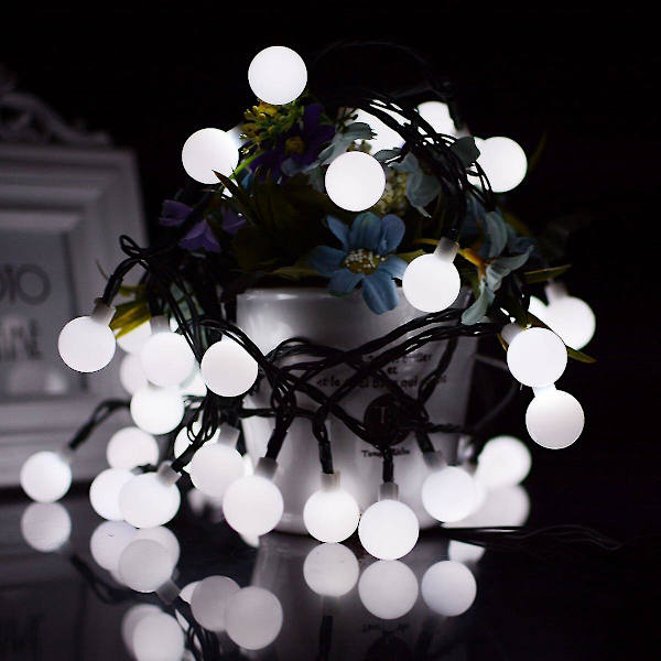 Solar Globe Ball 5m/7m Led String S Fy Girlander För Bröllop Utomhus En Rat Changeable 5meter-20led