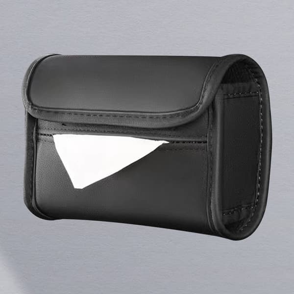 Svart Pu Läder Armstöd Tissue Box Hållare