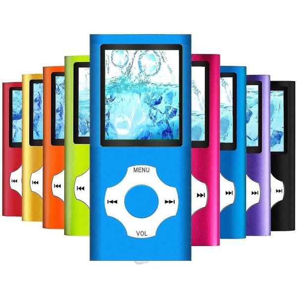 Mp3 Player / Mp4 Player, Mp3 Music Player With 64gb/ 32gb/16gb Memory Sd Card Slim Classic Digital Lcd 1.82 green- 64GB