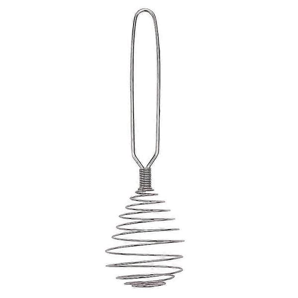 Fjeder spiral piskeris håndmixer æggepisker, rustfrit stål værktøj Silver