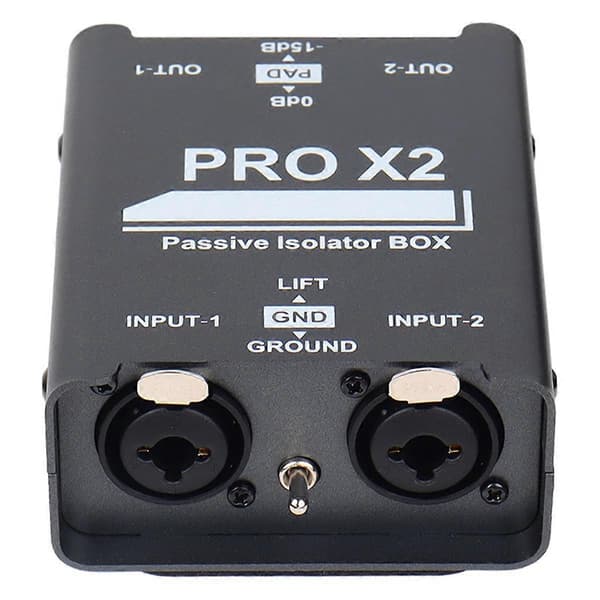 【BQ】2-vejs lydisolator, XLR 6.5, Permalloy-isolator