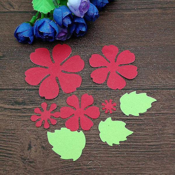 Blomma kronblad Metallskärning Dies Stencil Scrapbooking Gör det själv Album Stämpel Papper Kort Prägling Dekor