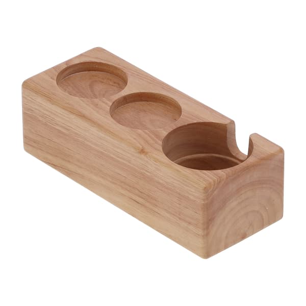 3-hulls kompositt tre kaffehåndtak holder stativ base kaffe tamper stativ for bar kaffebar