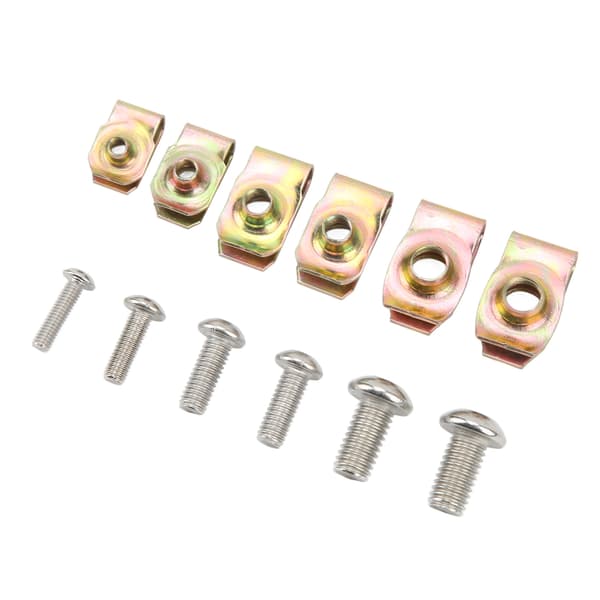 130 stk U-formet mutterclipskrussett Bilmutterfestere Clips U-formet monteringsholderclips