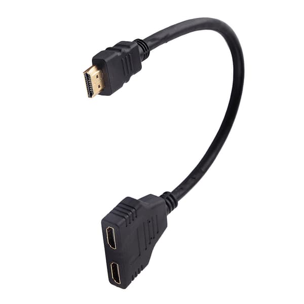 2-tietoinen High Definition Multimedia Interface -jakaja-adapterikaapeli HD-televisiolle