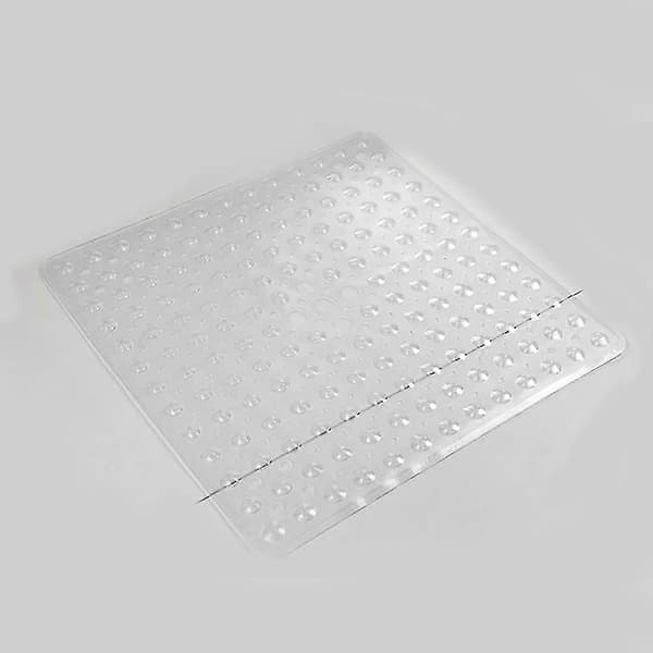Luktfri badrumshalksäker duschmatta miljövänlig flexibla sugkoppar solid Transparent