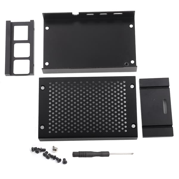 Aluminiumlegering Fodral Moderkortsskydd Elektroniska Komponenter Lättvikt för Raspberry Pi4