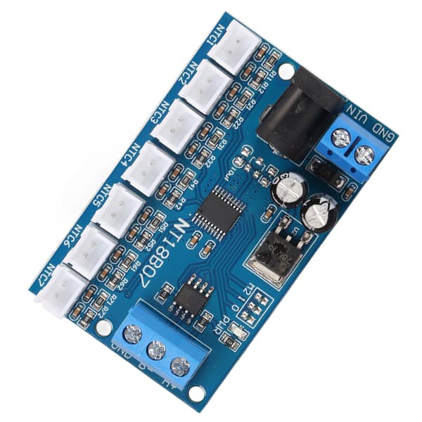 7-kanals RS485-modul NTC-temperatursensor Mätning MODBUS RTU Papperslös Recorder PLC NT18B07 RS485-kort