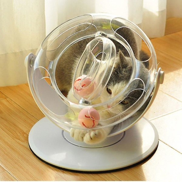 Hhcx-funny Cat Pet Toy Cat Toys Intelligence 360 Rotation Interactive Space Spinning Cat Toy Balls