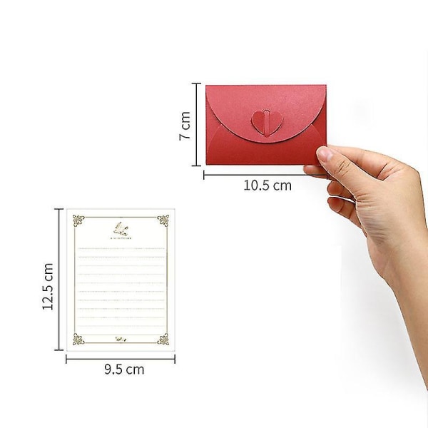 Minigavekortkonvolutter Håndlagde frøkonvolutter Søte kraftpapirkonvolutter med hjertelås PINK 2