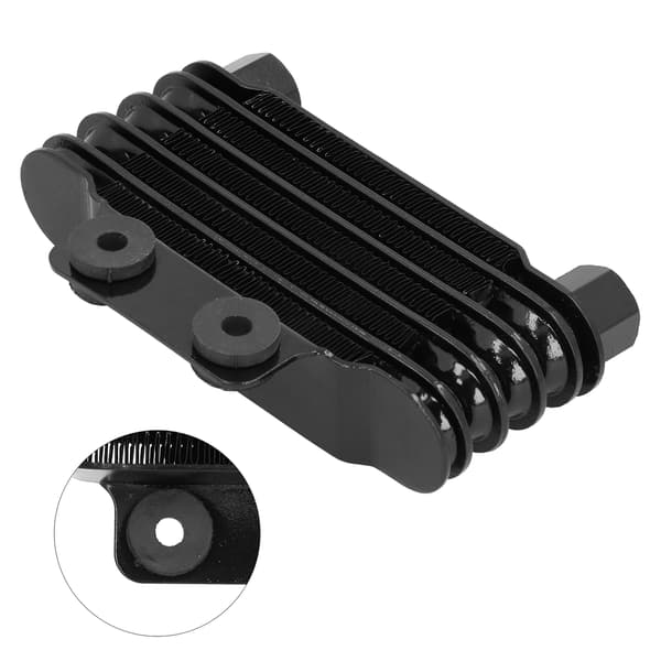 Køler Motor Oliekøler Aluminiumslegering Universal til Motorcykler Dirt Pit Bikes 125CC‑250CC Sort
