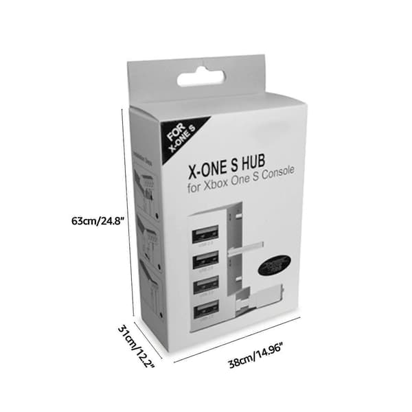 Högstabil USB 2.0-hubbadapter med 4-portars splitter-expansion