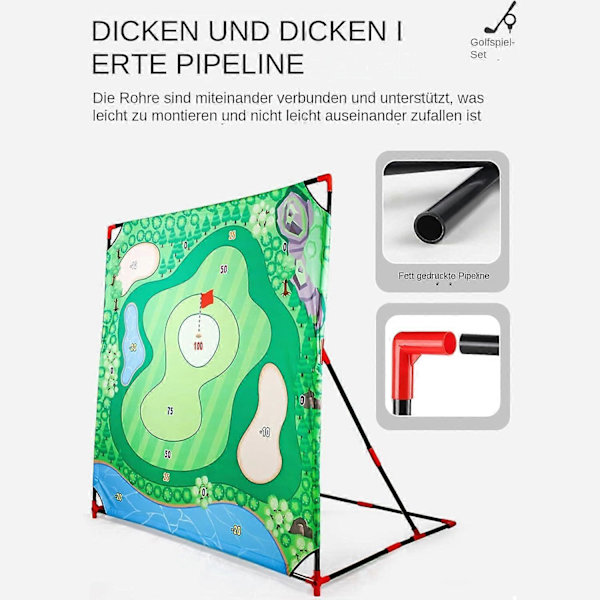 【BQ】Battle Golf Skill Game Golf Practice Mat Compatible with Golfers, Interactive Putting Mat Set A