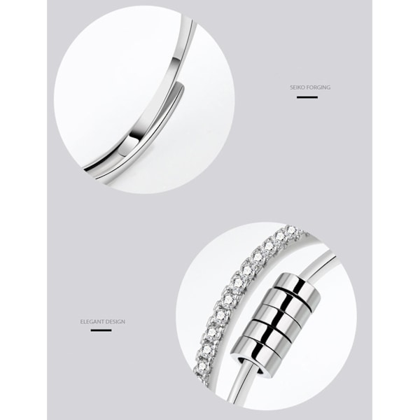 Den nya Antistressring justerbar Silver nr. 18