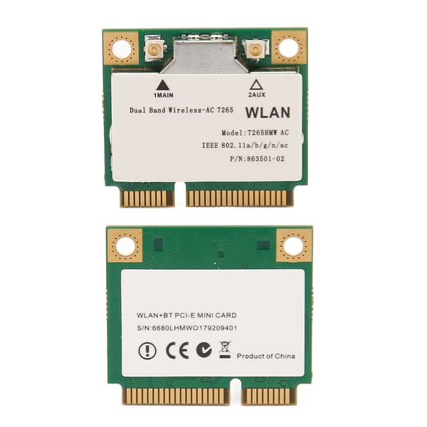 7265HMW Trådløst netværkskort 1200Mbps 2.4 5Ghz Bluetooth 4.2 Mini PCIE Interface WiFi Adapter til Windows 7 8 10