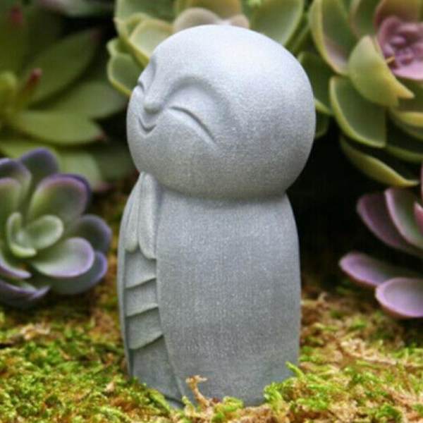Buddha Jizo Monk Skulptur Bønn Statue Figur Hjem Hage Utendørs dekorasjon