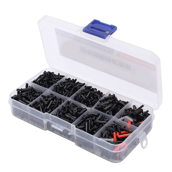 Badmintonracket öglor Hink, racketbyte Set Lätt badmintontillbehör black