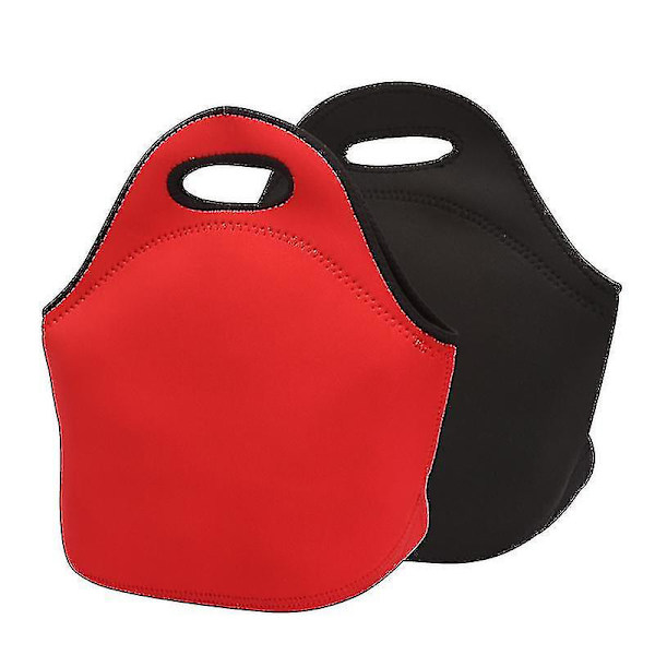 2pcs Diving Material Bento Bag, Suitable For Picnic Travel, Portable Thermal Insulation Bento Bag
