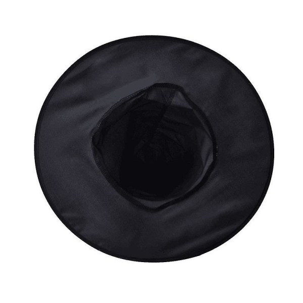 Häxor Häxa Hatt Cap Finklänning Halloween Party Cosplay Kostym Prop Black
