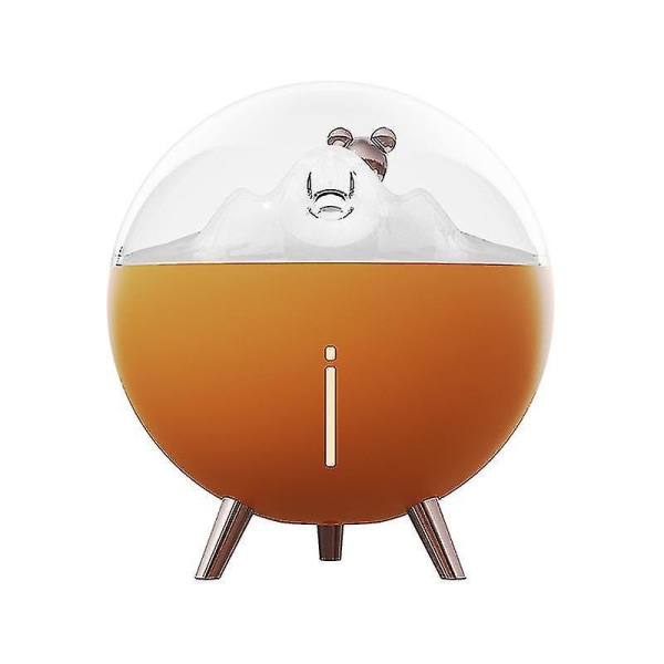 Desktop Space Bear Spray Med Sleep Night Light Mini Luftfuktare orange