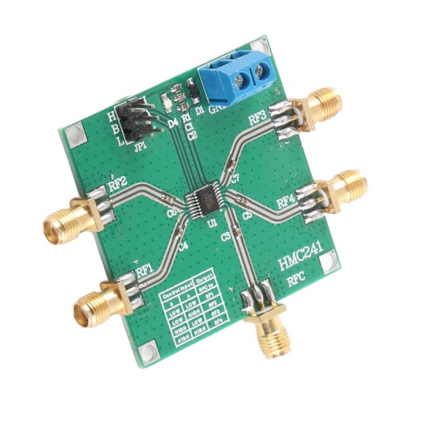 SP4T RF Switch Board DC 3.5GHz Enpolig 4-vägs Trådlös Modul Basstation ...