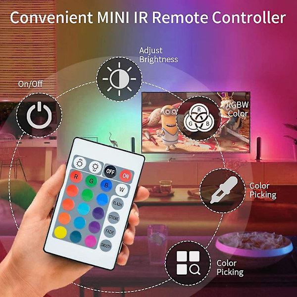 10m 5m Led-nauhavalot Rgb-infrapuna Bluetooth Control Luces Valoisa sisustus olohuoneeseen 5050 nauhavalaistus Fita-lamppu 10m Bluetooth IR Control