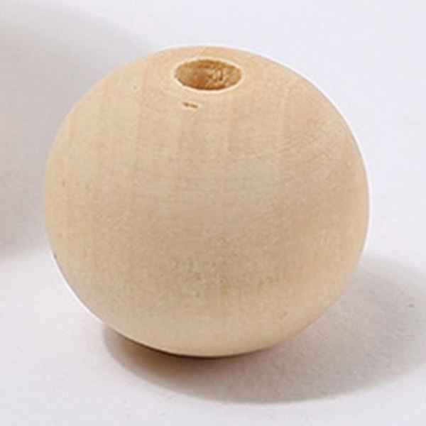 Luonnonpuiset pyöreät helmet Tee itse korujen valmistus Asusteet Luovat käsintehdyt rannekorut korvakorut 0.8cm500